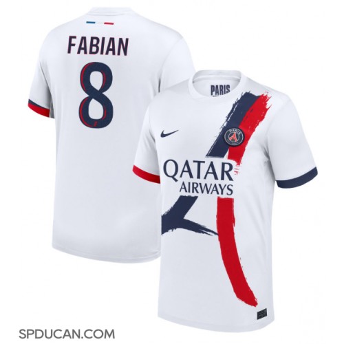 Muški Nogometni Dres Paris Saint-Germain Fabian Ruiz #8 Gostujuci 2024-25 Kratak Rukav